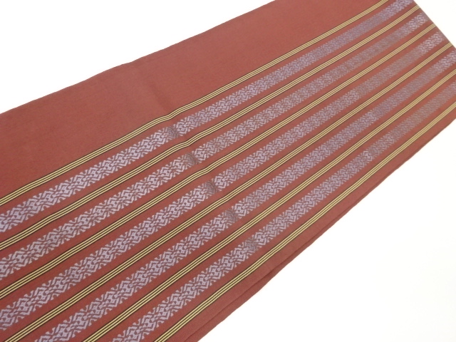  本場筑前博多変わり縞模様織出し袋帯